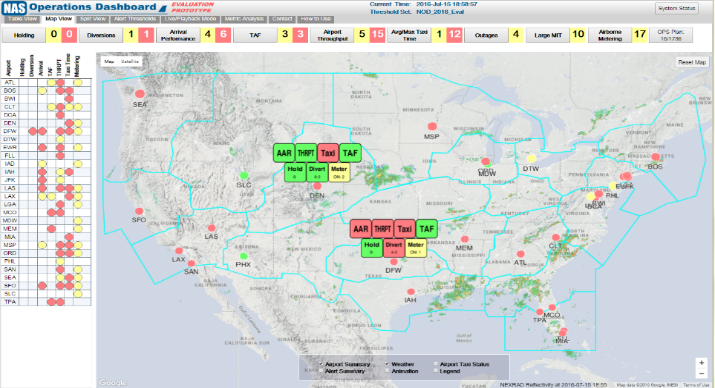 MITRE’s Commercial Aviation Dashboard Improves Air Traffic Management, Flight Safety